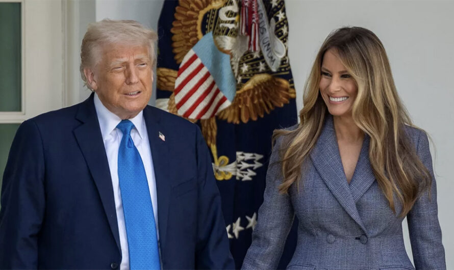 Baisers, regards tendres, gestes complices : Melania et Donald Trump respirent l’amour… et c’est rare !