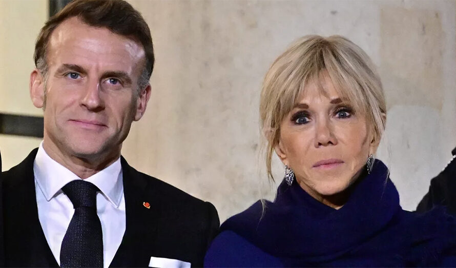 Brigitte Macron a-t-elle giflé Emmanuel Macron à cause d’un SMS ? Son entourage répond aux rumeurs